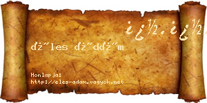 Éles Ádám névjegykártya