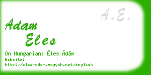 adam eles business card