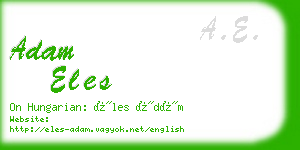 adam eles business card